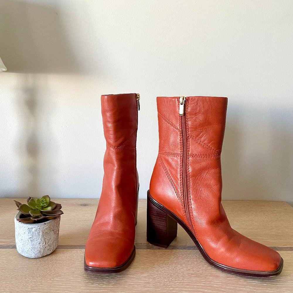 Franco Sarto Stevie Bootie - Dark Orange